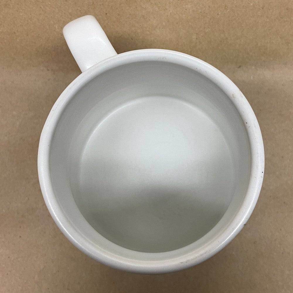 Starbucks White Tapered, No Spill, Wide Bottom Mug-2014